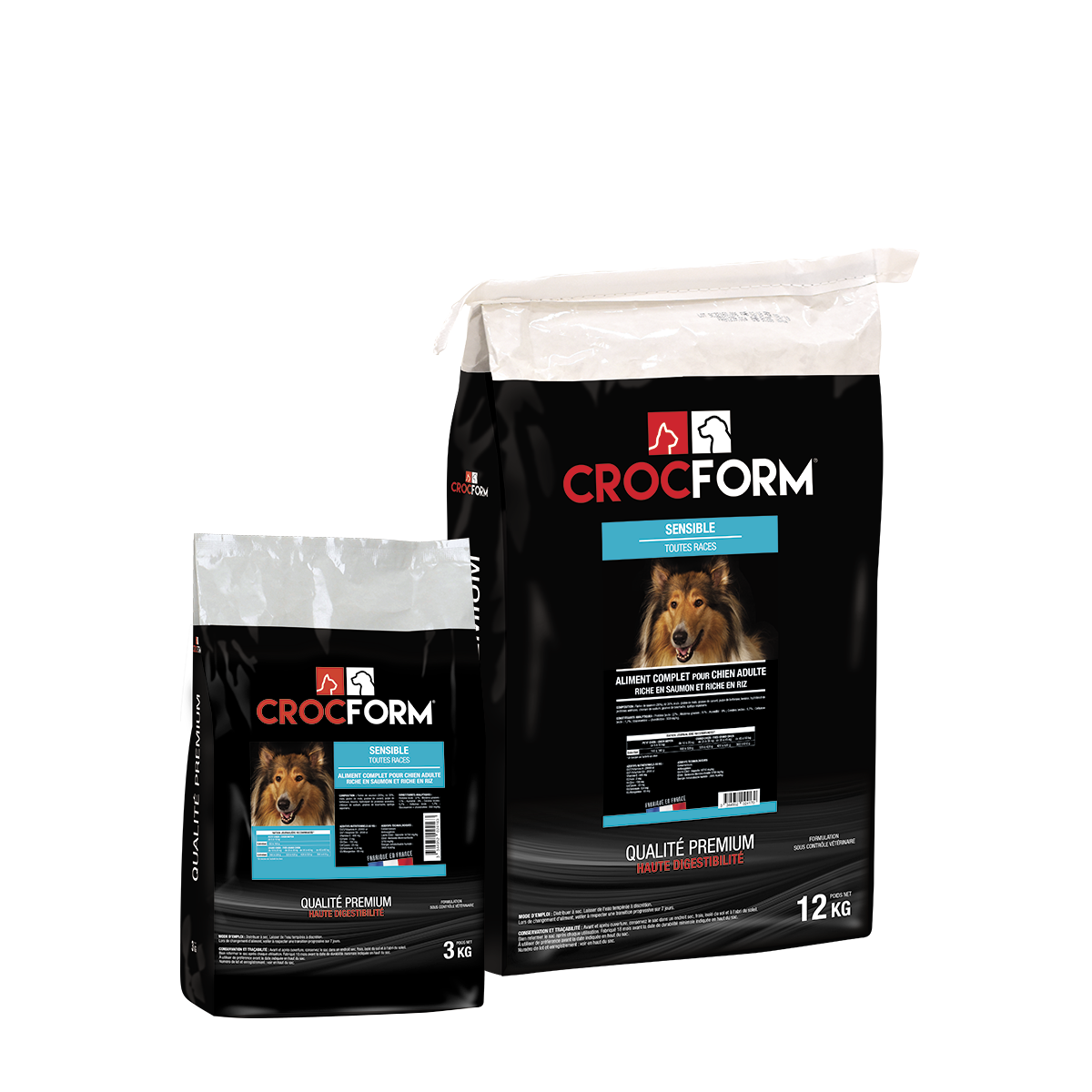 ALIMENT CROQUETTES CHIEN CROCFORM PREMIUM SENSIBLE